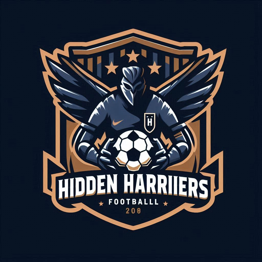 Hidden Harriers Football Badge